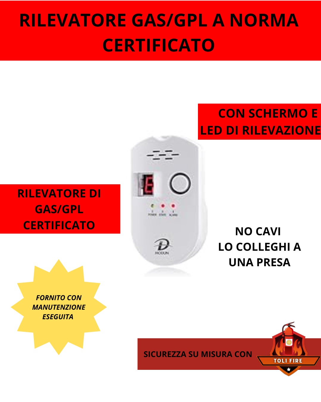 Kit Sicurezza B&B Pronto all’Uso – Estintore + Rilevatori + Accessori